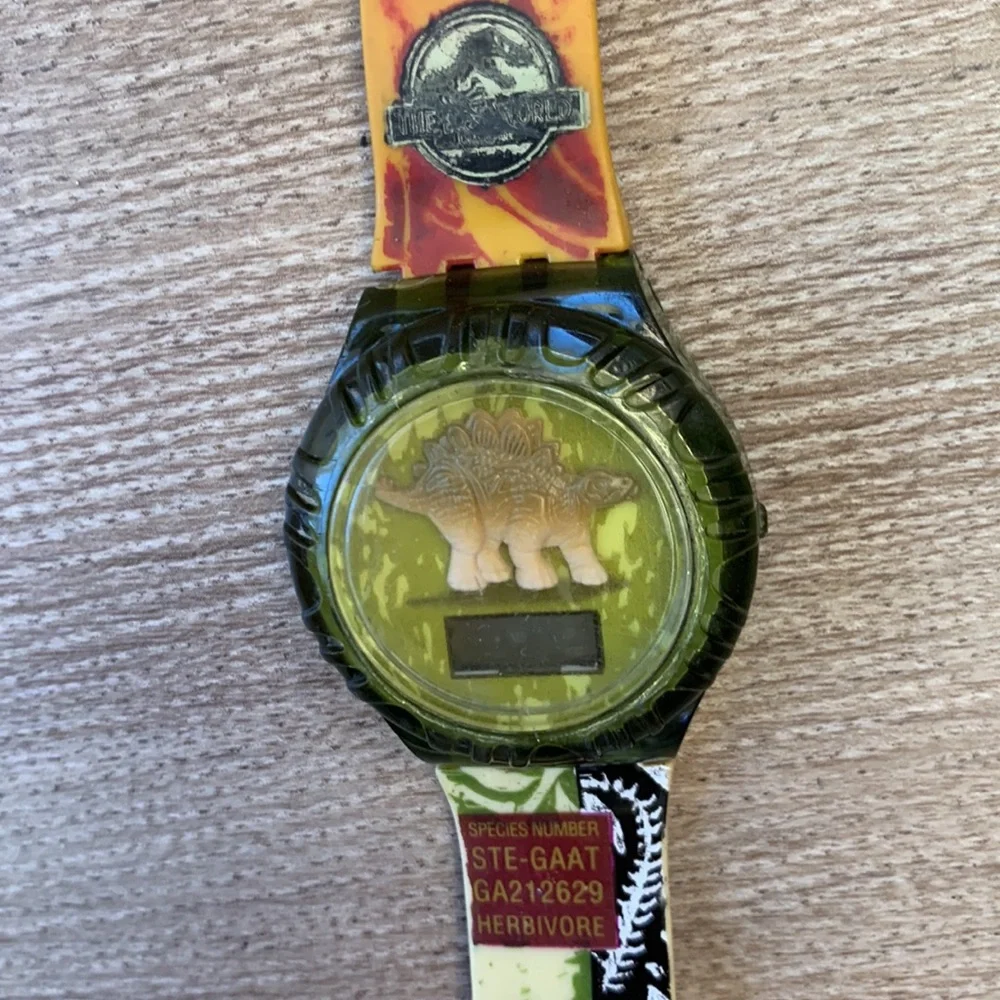 Vintage Jurassic Park digital Dinosaur Wrist Watch Nonworking collectible